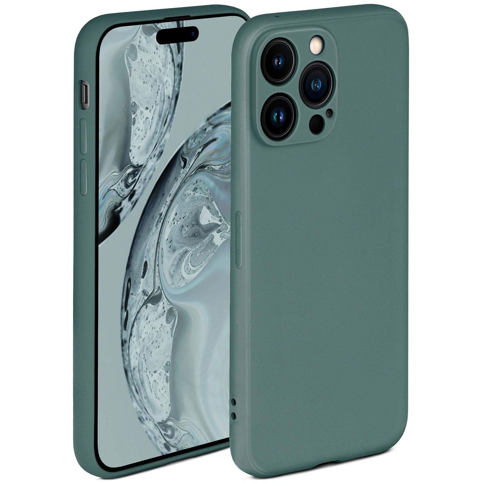 Coque iPhone 14 Pro Max silicone ONEFLOW bleu pétrole idéale pour vos déplacements - 8