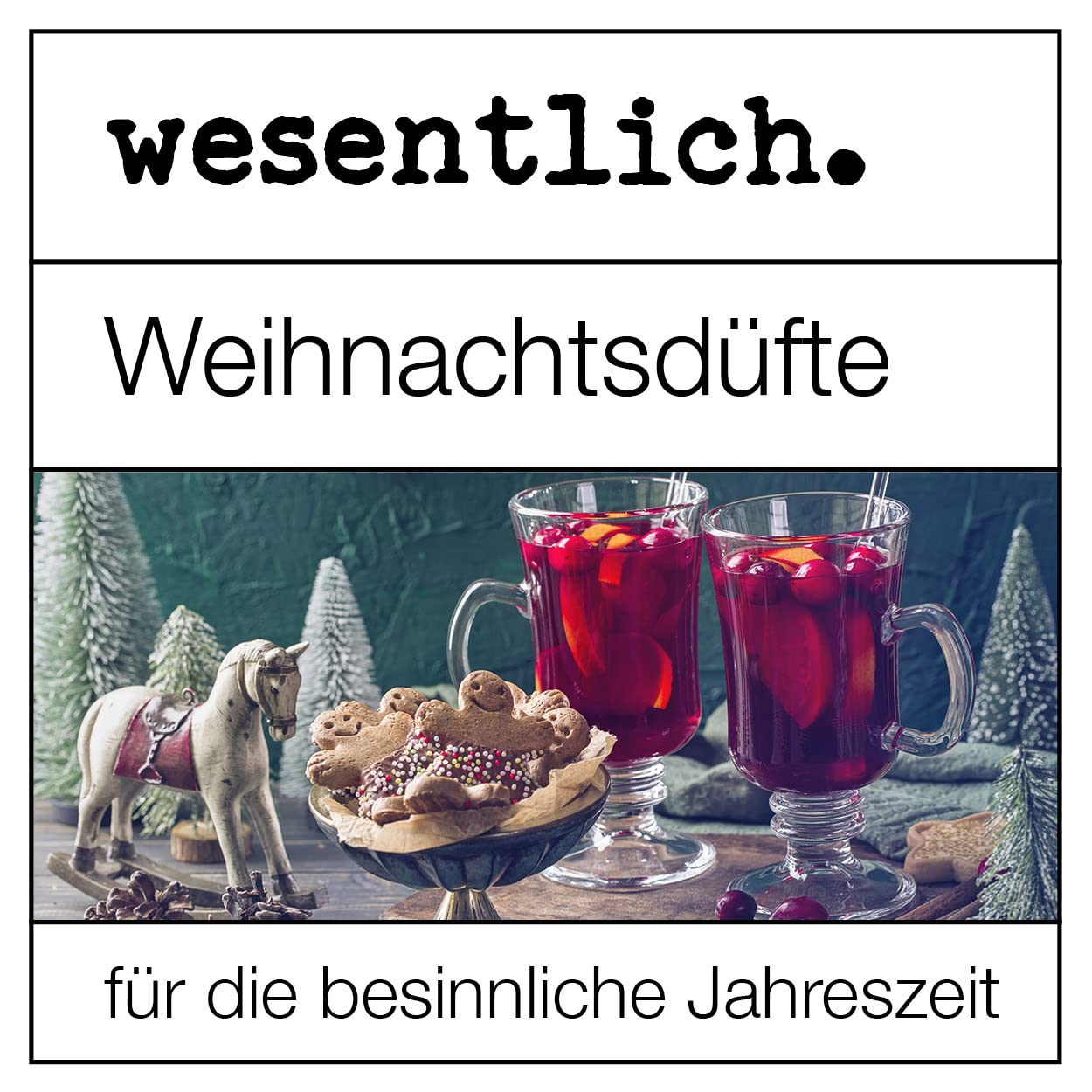 Weihnachtlich - 8er Set ätherische Öle von wesentlich. (8x10ml)