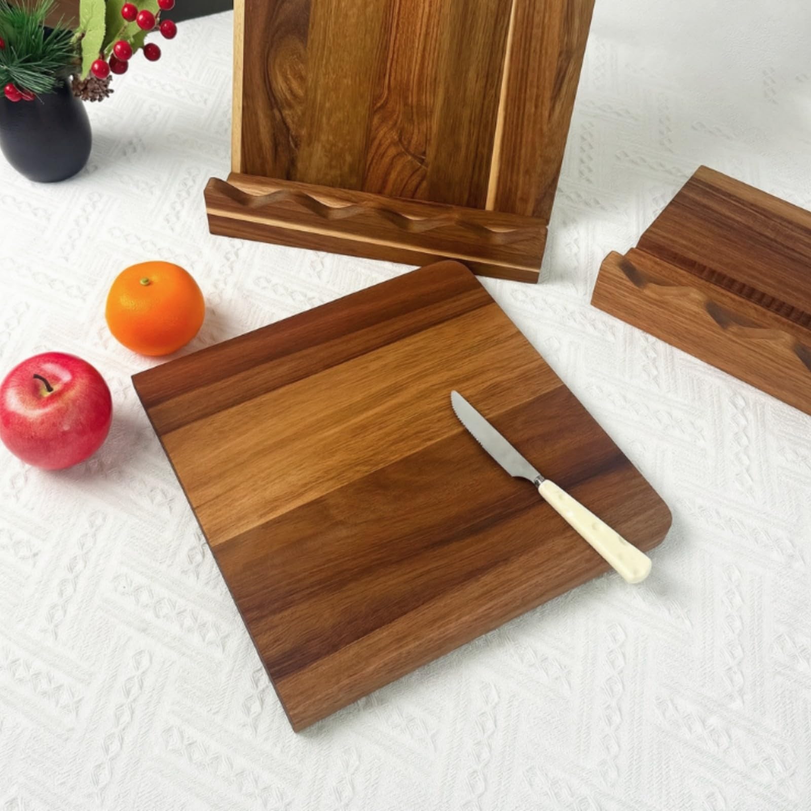 Colcolo para Libros Cocina Compacto, Atril para Tabletas, Antislizan, Atril Libro con Pestaña, Escritorio
