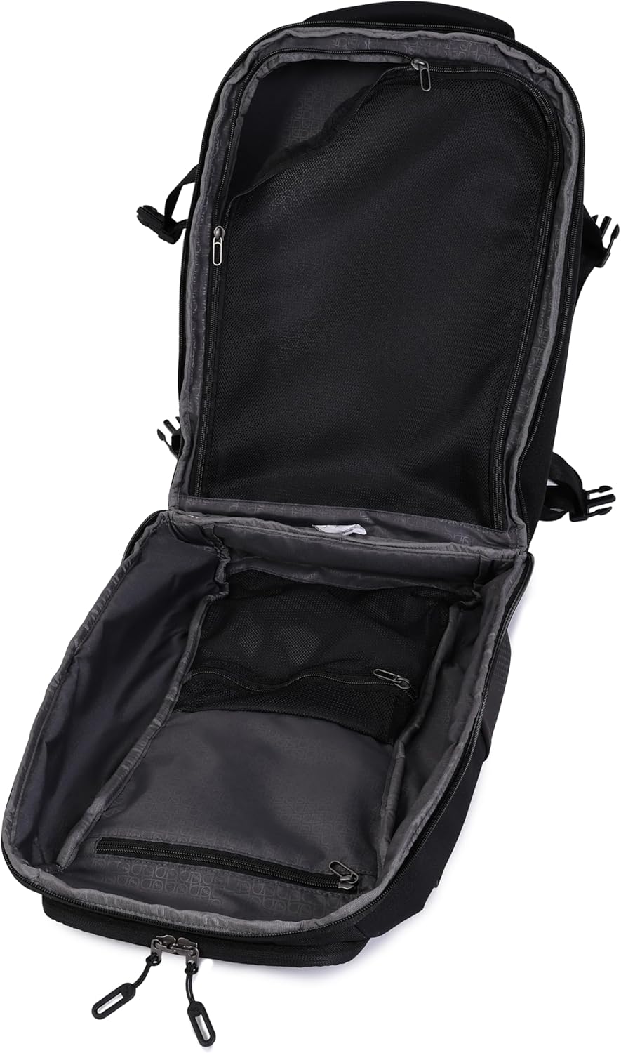 Hedgren | TRIP Travel Backpack – Expandable, Water-Repellent RPET with RFID Blocking, Laptop & Clothing Compartments, Rain Cover & Smart Sleeve for Carry-On | 28.5 L (Black)
