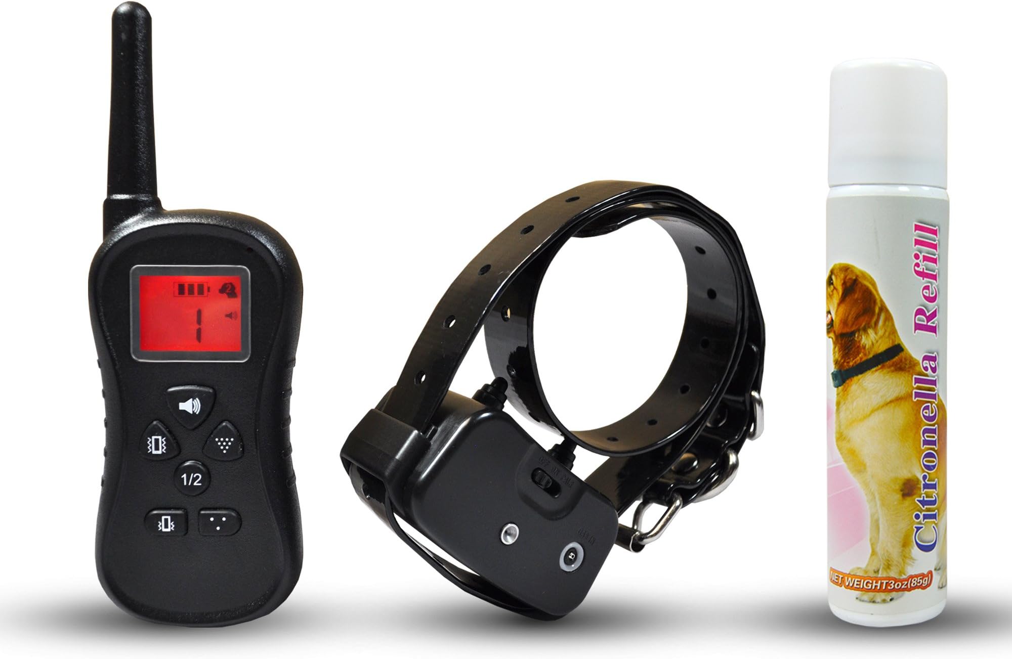 Remote Citronella No Bark Dog Training Collar, Effective and Humane with Spray, Vibration, Tone