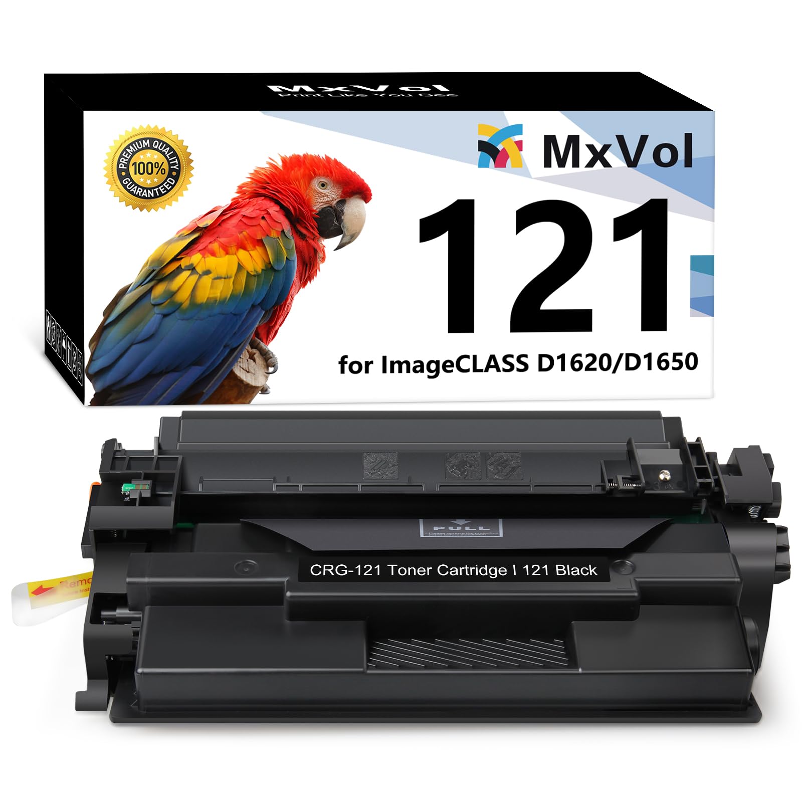 Compatible 121 Black Toner Cartridge Replacement for 121 CRG-121 3252C001 Toner for imageCLASS D1620 D1650 High Yield Printer Ink - 1 Pack