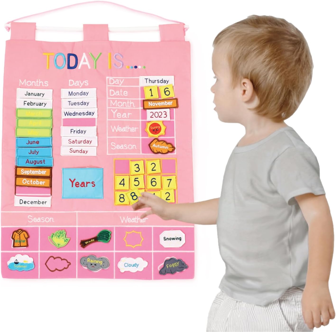 Amazon.com: The Peanutshell Learning Calendar Wall Chart - Homeschool ...