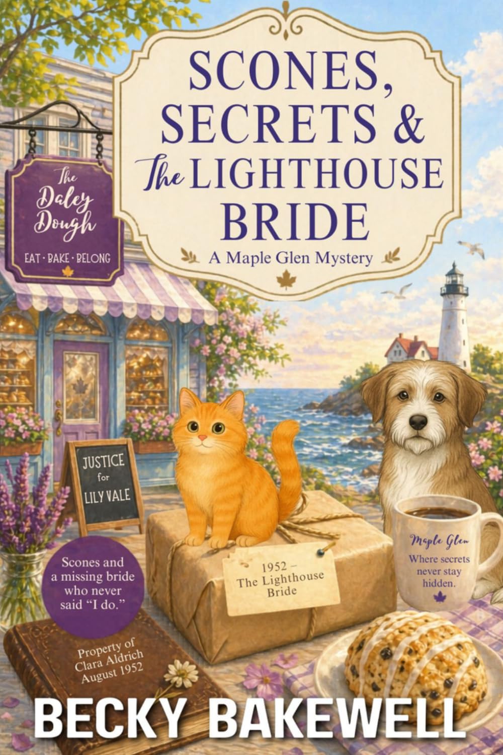 Scones, Secrets & The Lighthouse Bride: A Maple Glen Cozy Mystery: 4