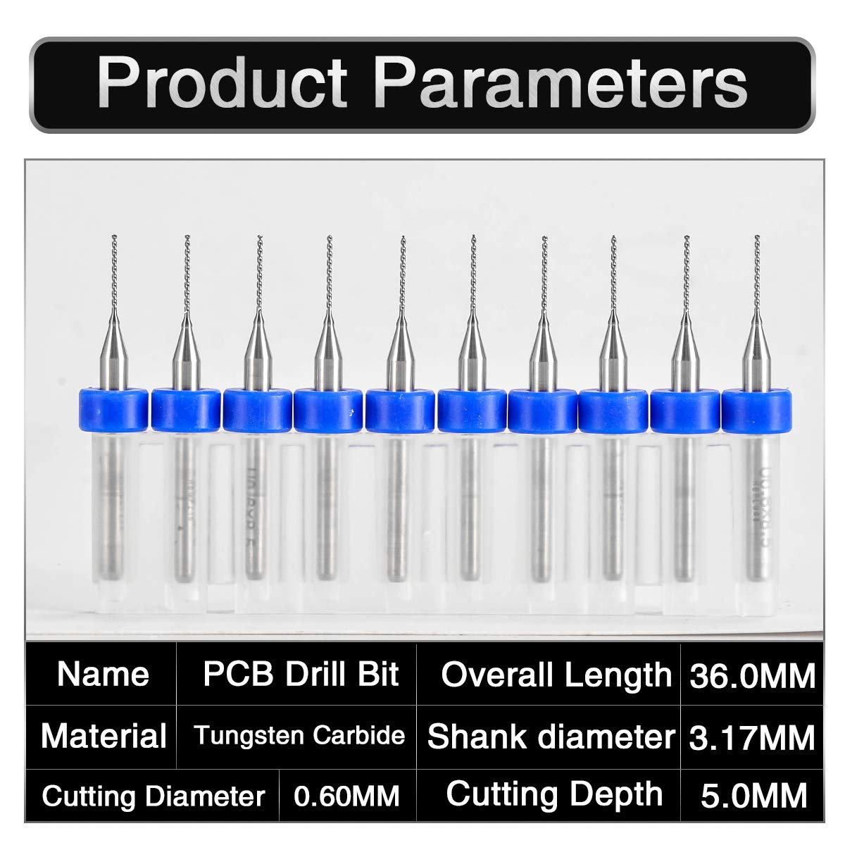 HOHXEN Tungsten Micro Drill Bits 1/8