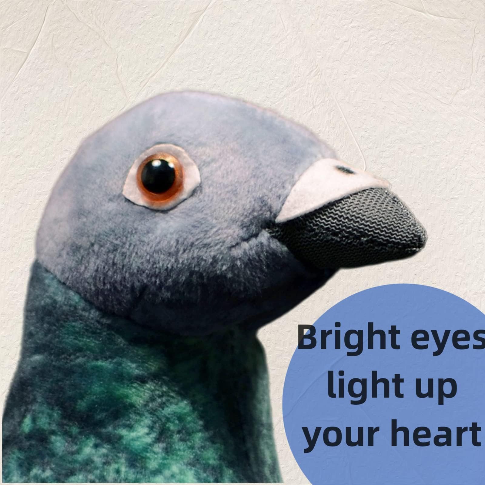 lilizzhoumax Pigeon Plush 9inch Cute Rock Dove Realistic pigeon toy Stuffed Animal Wild Bird Plush Super Soft Home Decoration Animal Toys Gift for Kids Boys Girls Easter Christmas - Image 4