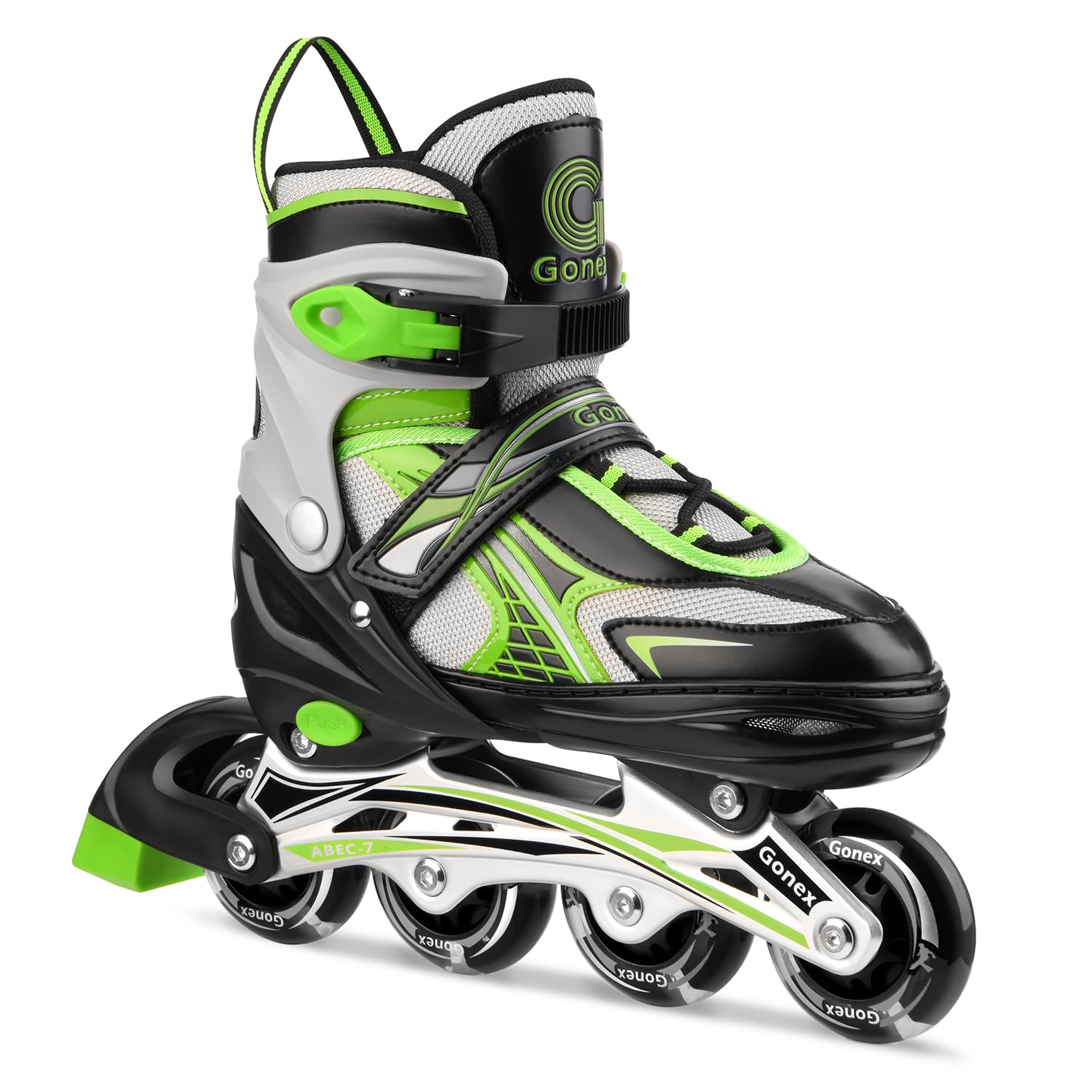 Gonex Inline Skates for Girls Boys Kids, Adjustable Light Up Roller Blades
