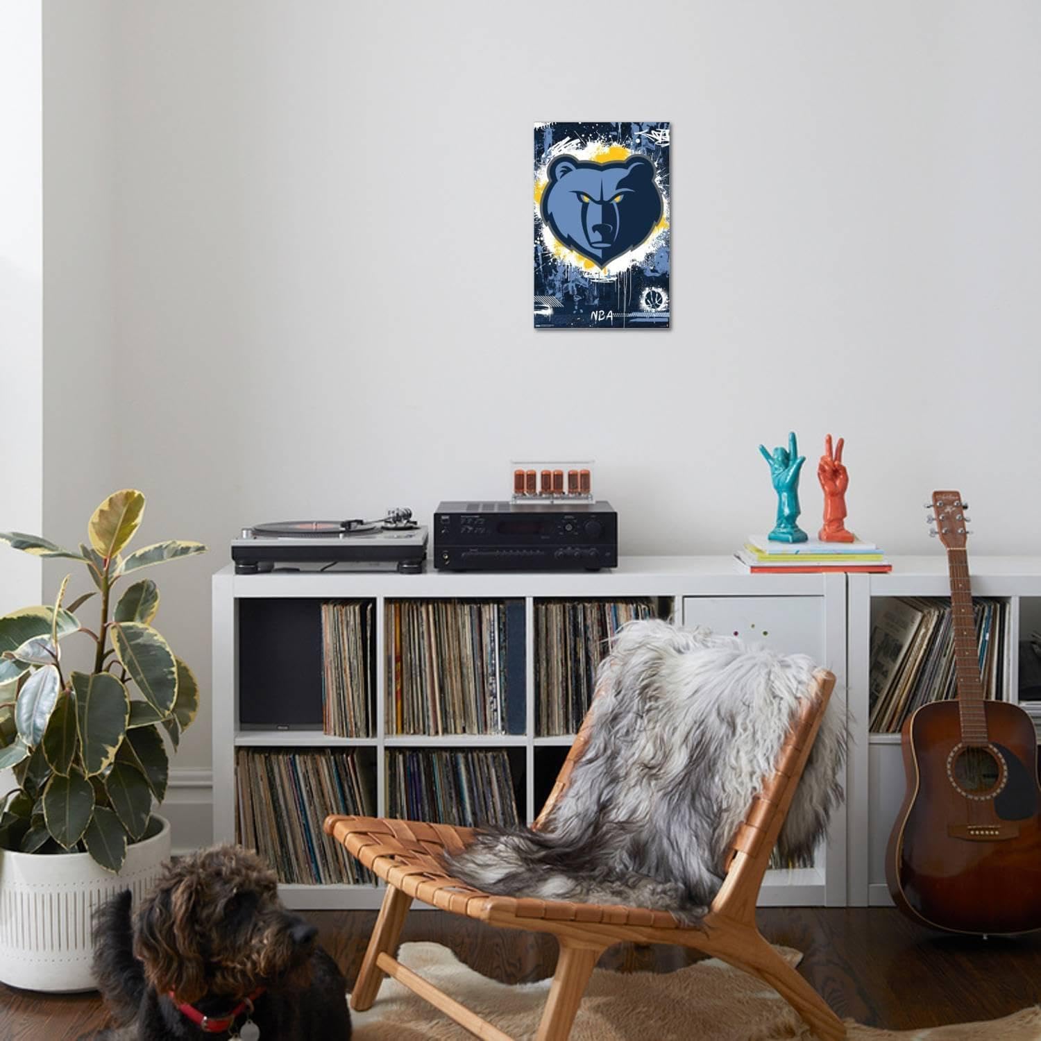 Trends International NBA Memphis Grizzlies - Maximalist Logo 23 Canvas Wall Poster