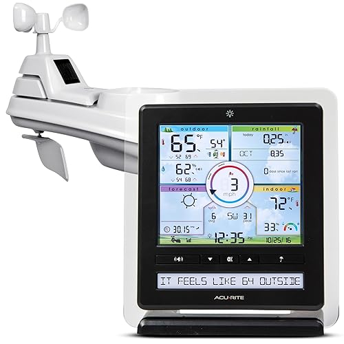 AcuRite Iris (5-in-1) Wireless Indoor/Outdoor Weather Station with Color Display