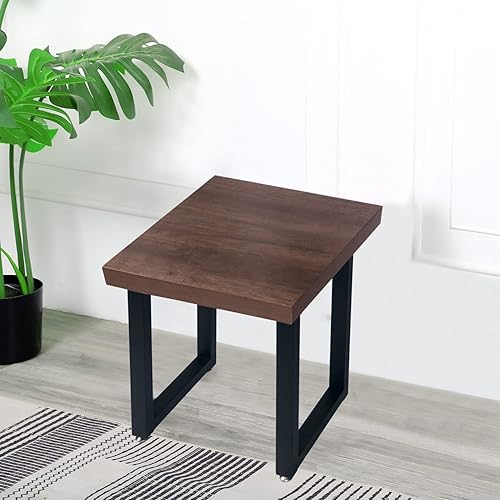 Miniatura 7 de NXN-HOME Patas cuadradas de metal de 19 pulgadas de alto para muebles, patas de banco, patas de mesa auxiliar, juego de 2 proyectos de bricolaje