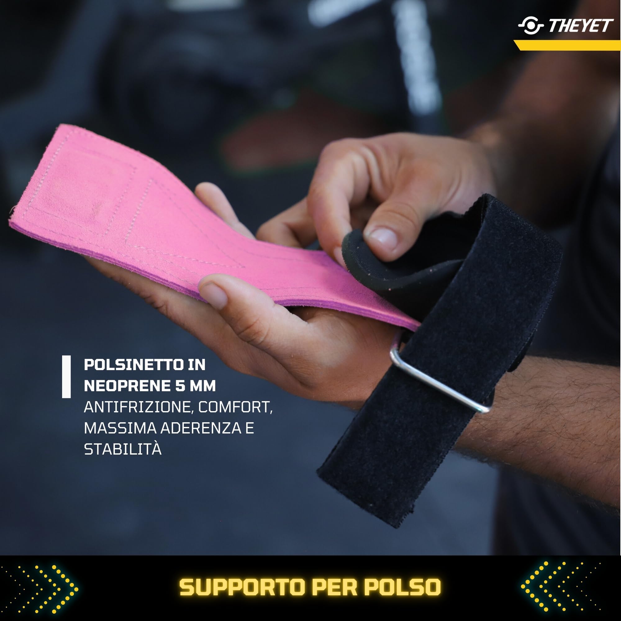 Guanti da Palestra Crossfit in Pelle Senza Fori per Uomo e Donna Protezione Mani Trazioni Pesi