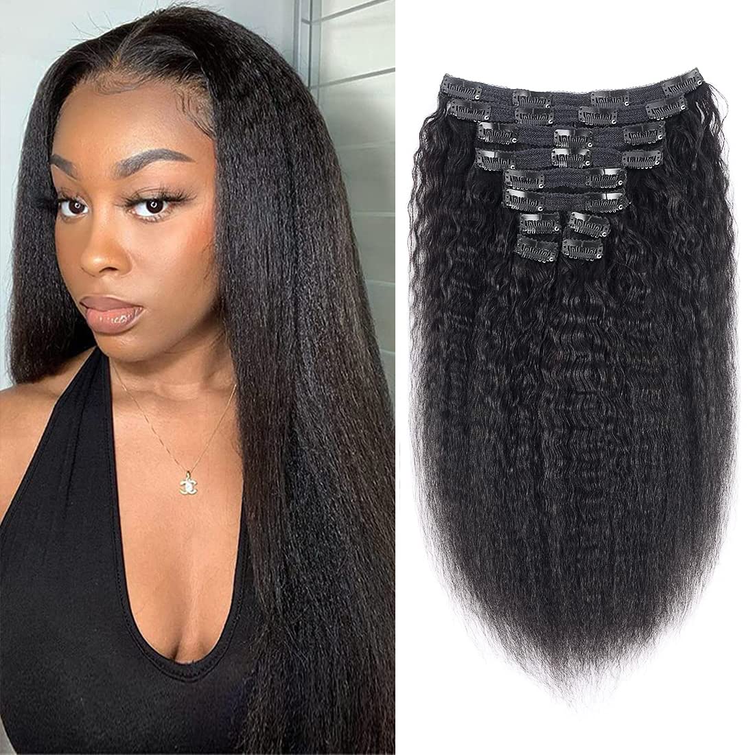 black clip in hair extensions