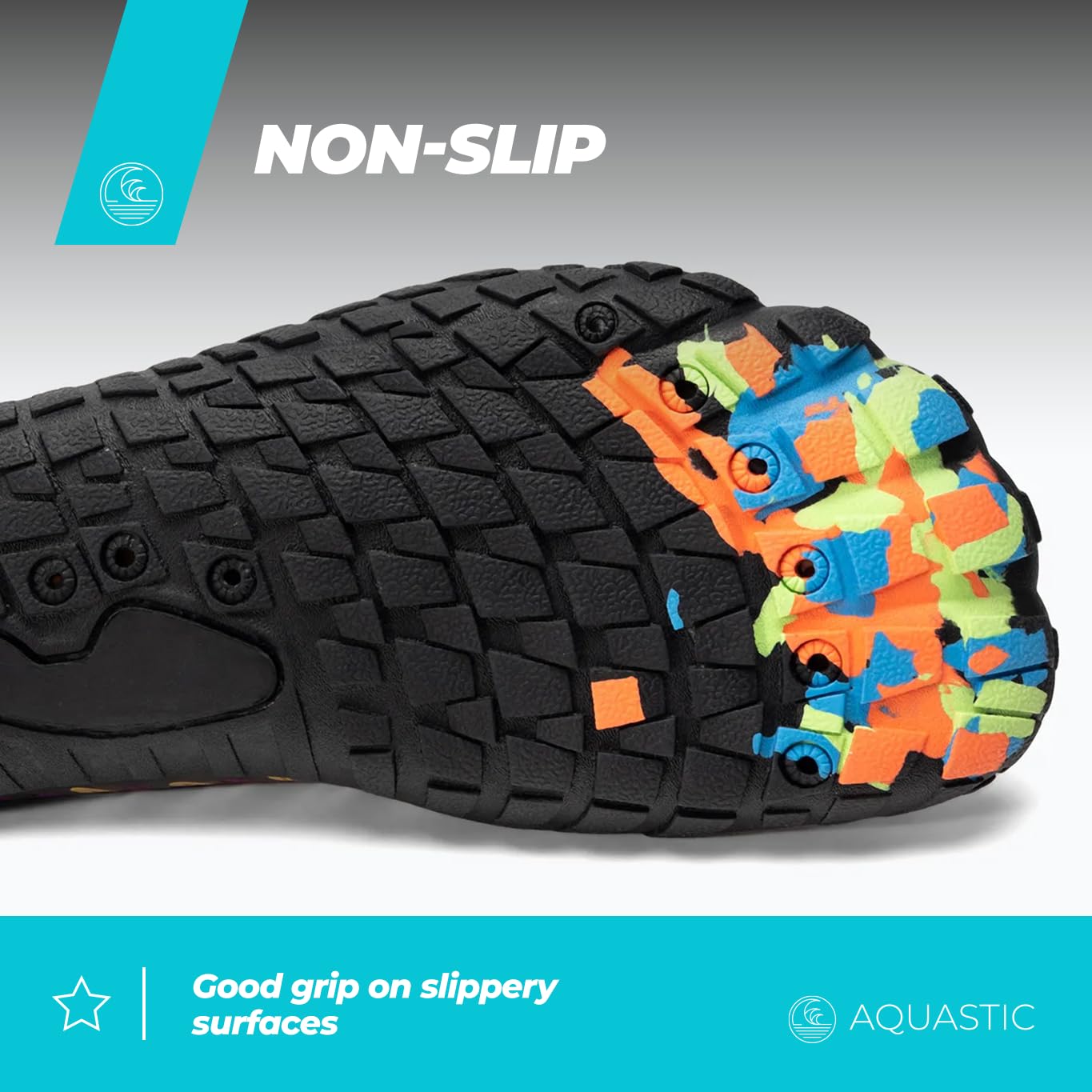 AQUASTIC Zapatillas de Agua para Adultos y para Niños con Cordones 35-42 EU Morado Escarpines Acuáticos con Suela Antideslizante Duradera y con Plantilla Suave de Espuma EVA Snorkel Playa Piscina Aqua