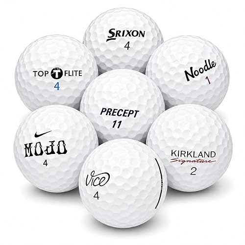 Afford-A-Ball Golf (50 Pack) Recycled White Golf Balls Mix |
