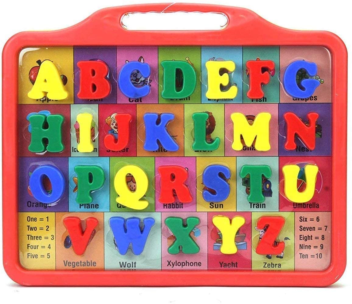 SSM Mart 2 in 1 Alphabets, Spelling and Learn Picture Slate with Writing Board for Kids.