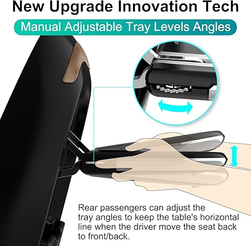 Miniatura 9 de Bandeja de respaldo de asiento para Tesla Modelo Y Modelo 3, bandeja de asiento de automóvil para comer alimentos, laptop, respaldo de asiento