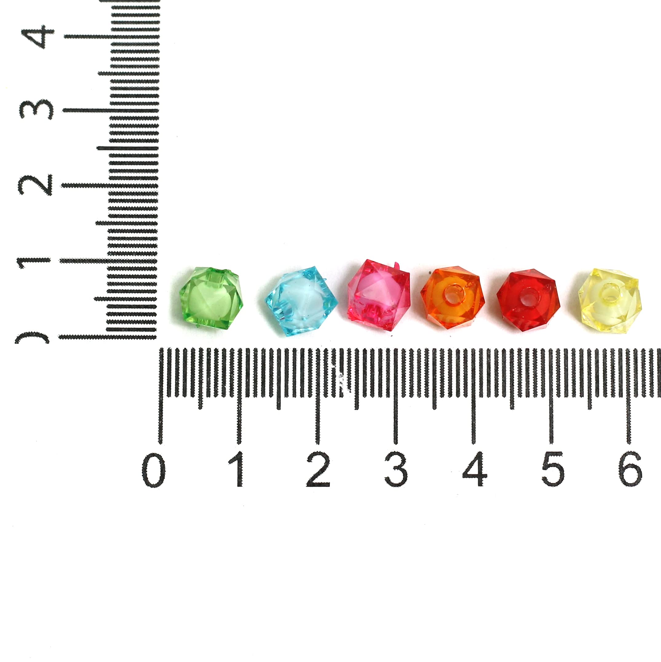 JAUNTY 360 Pcs 8mm Acrylic Crystal Transparent Color Beads DIY Kit for Jewelry Making, Beading, Embroidery & Art and Craft Projects 2