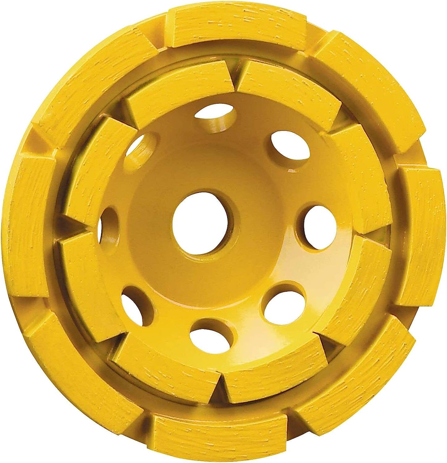 DEWALT Plateau de Surfaçage pour la Pierre 125mm M14 Double - Disque de Ponçage Diamant - Cloche Turbo - Outil de Meulage Rapide - Convient pour une Utilisation Professionnelle, DT3796-QZ