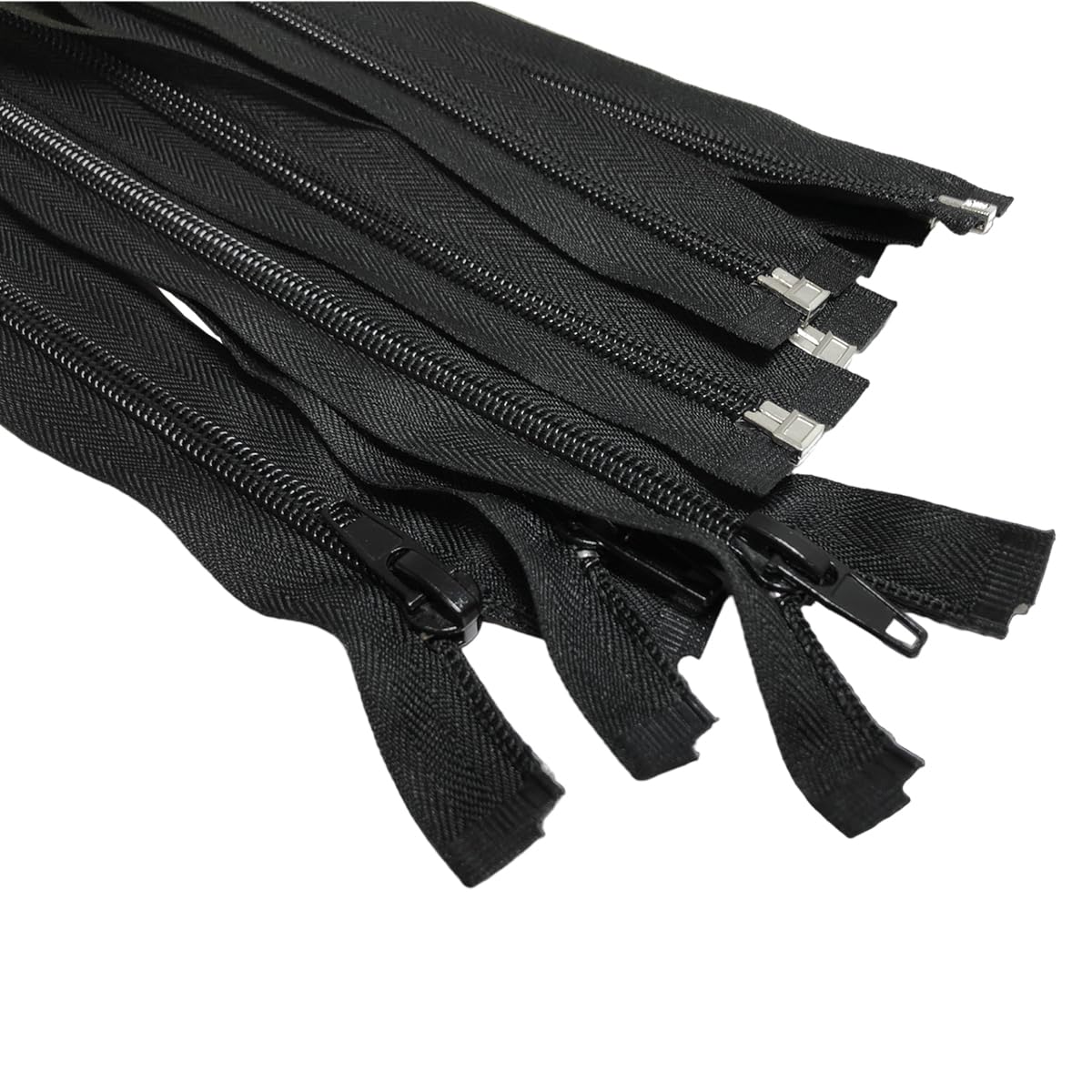 JYC CREATIVE Pack of 3 Open Nylon Zippers No. 5, Available in 16 Colors and 14 Measurements - Image 2
