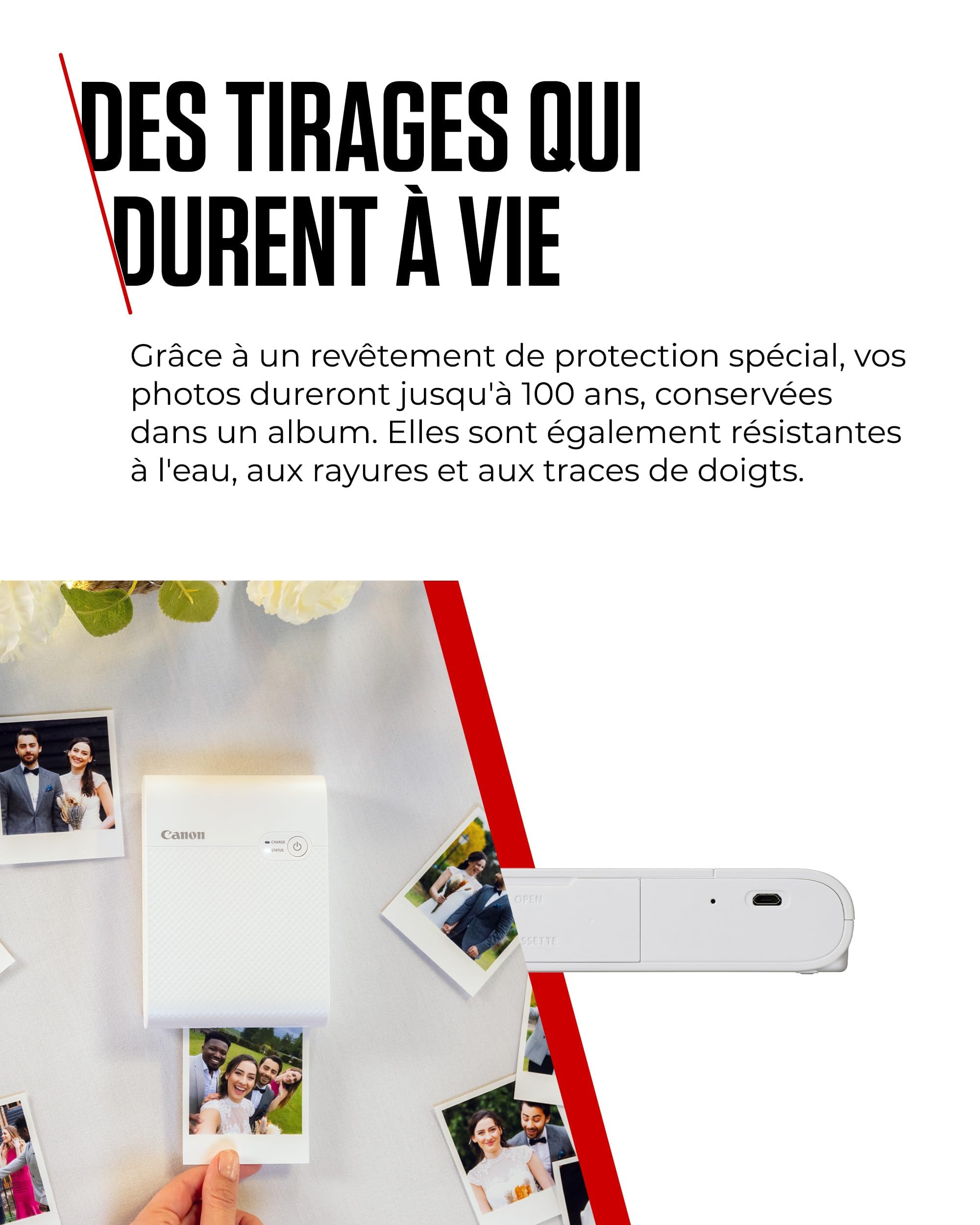 Canon SELPHY Square QX10 Imprimante Photo Portable - Blanc