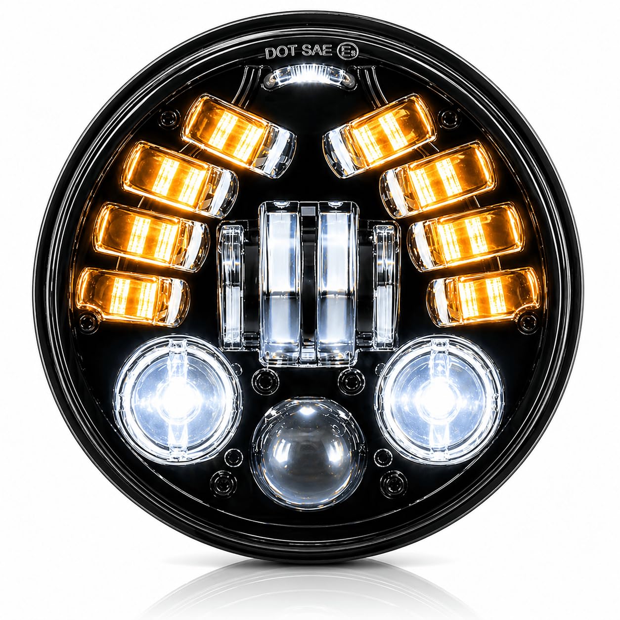 ハーレーダビットソン　Born to Rideライト Amazon.com: Eagle Lights 5.75 inch 8900AH-B Headlight with