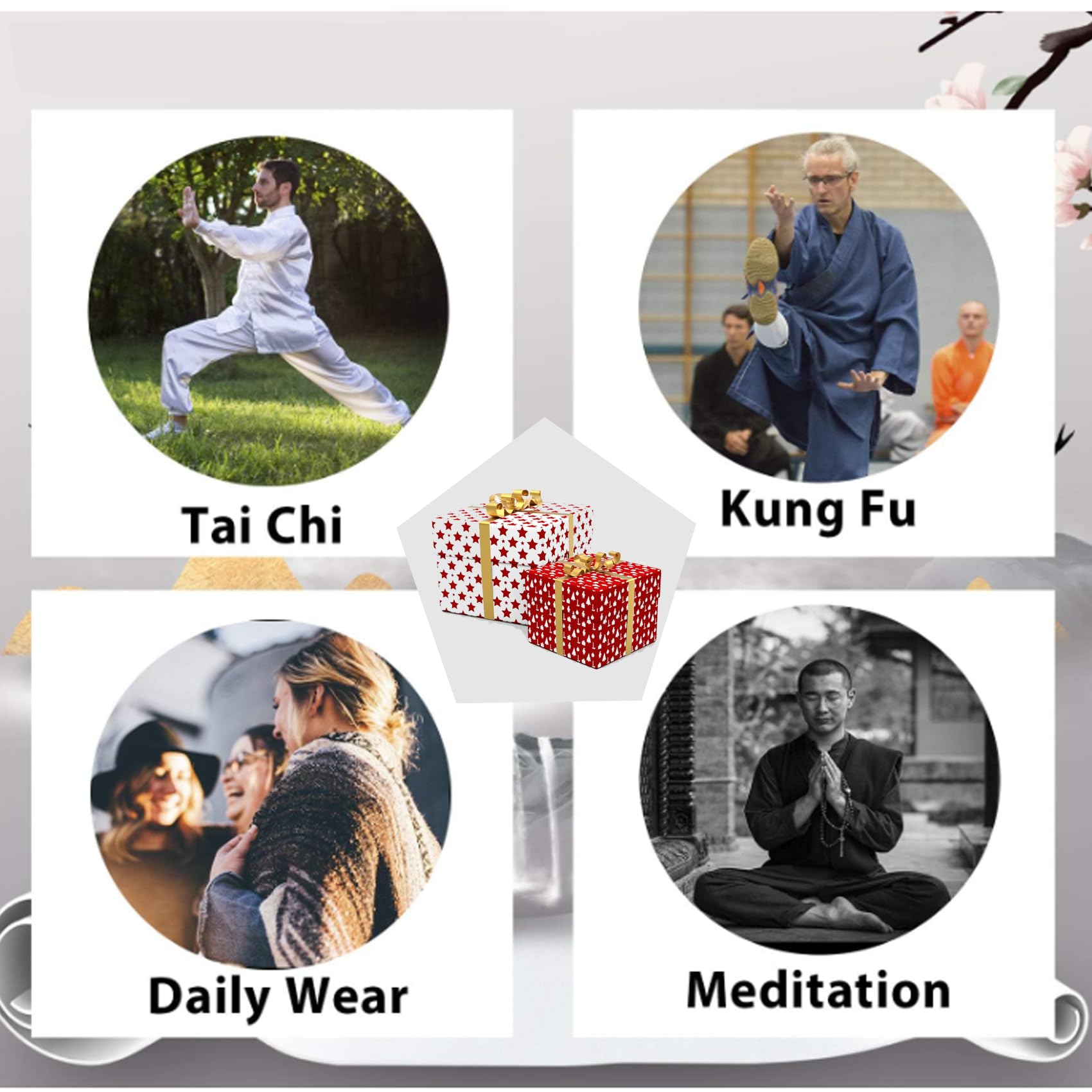Damen Tai Chi Anzug Kampfsport Kleidung Chinesischer Kung Fu Tencel Schleier Hanfu Anzug Für Wing Chun Zen Meditation