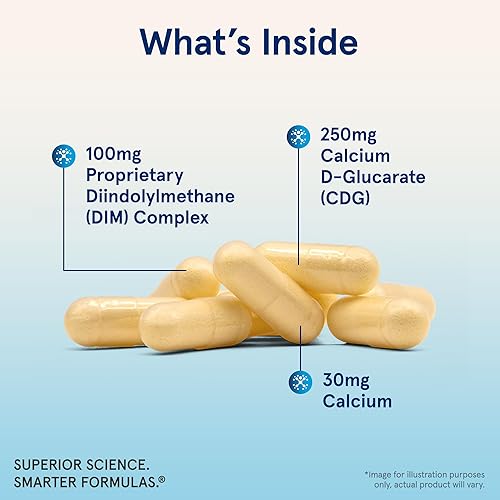 Miniatura 3 de Arrow Formulas DIM + CDG, suplemento dietético, apoyo de desintoxicación hepática para una regulación hormonal saludable y bienestar general, 30