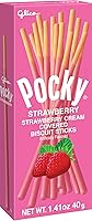 Vista 1 de Glico Pocky Strawberry, cajas de 1.41 onzas (paquete de 20)