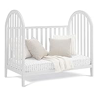 Vista 10 de Delta Children Milano 4-in-1 Convertible Crib - Greenguard Gold Certified, Bianca White