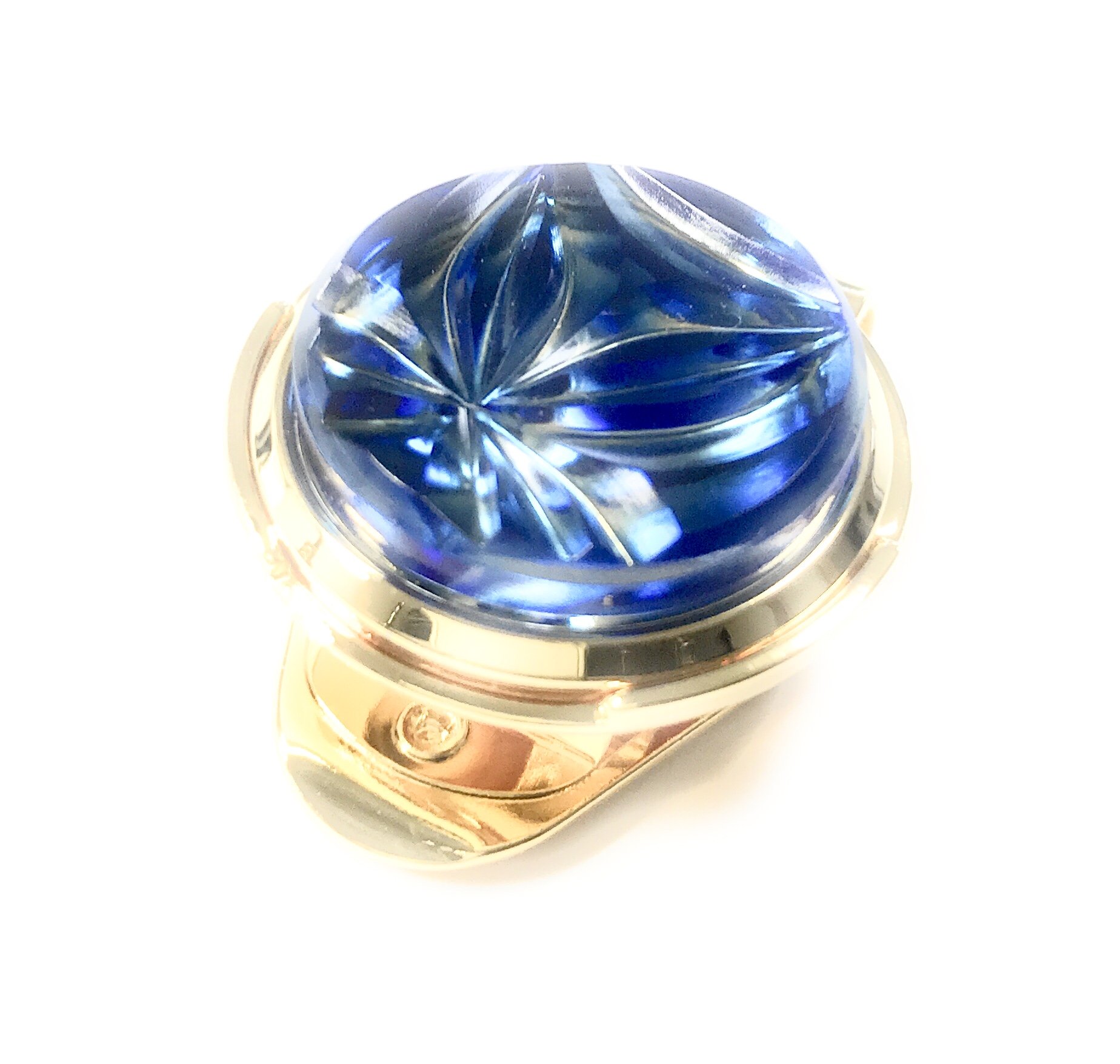 希少　美品　東京切子 KILIKO ゴルフマーカー ゴールド ガラス 桐箱付き 希少 美品 東京切子 KILIKO ゴルフマーカー ゴールド ガラス 桐