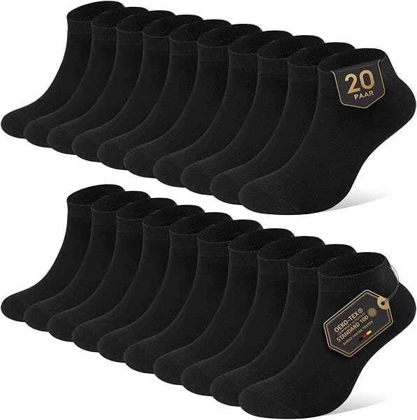 YouShow Sneaker Socken Herren Damen 10 Paar Kurze Halbsocken Quarter Baumwolle Unisex - 1