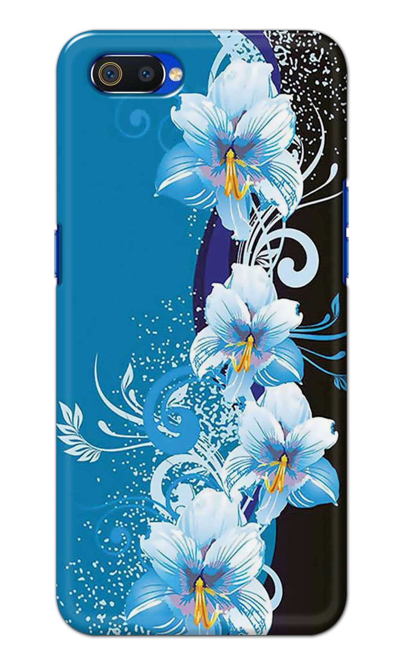 PRINTFIDAA® Printed Hard Back Cover for Oppo A1K Back Cover (Floral Design) -280724(IG)