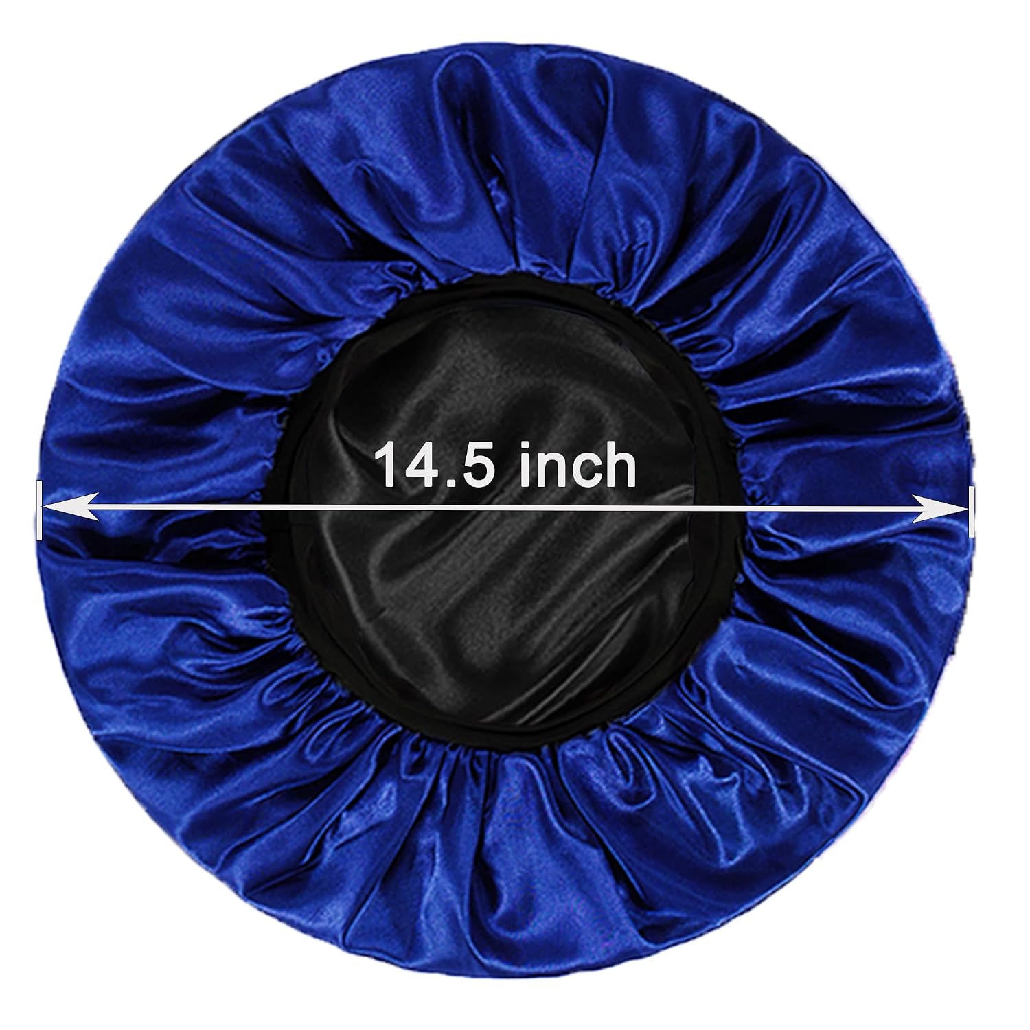 2pcs Bonnet for Men, Bonnets for Women, Satin Silk Hair Bonnet for Sleeping, Reversible Double Layer Wide Band Sleep Cap for Curly Hair Braids