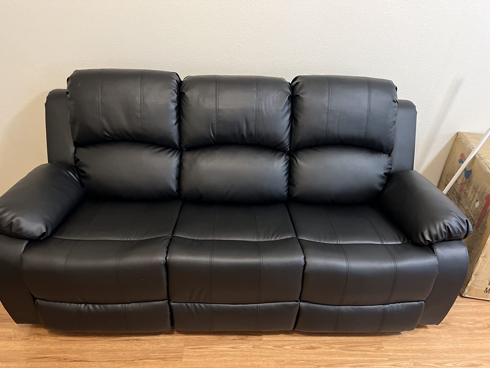 83/mo Finance SIENWIEY Living Room Sectional Sofa Set, Leather