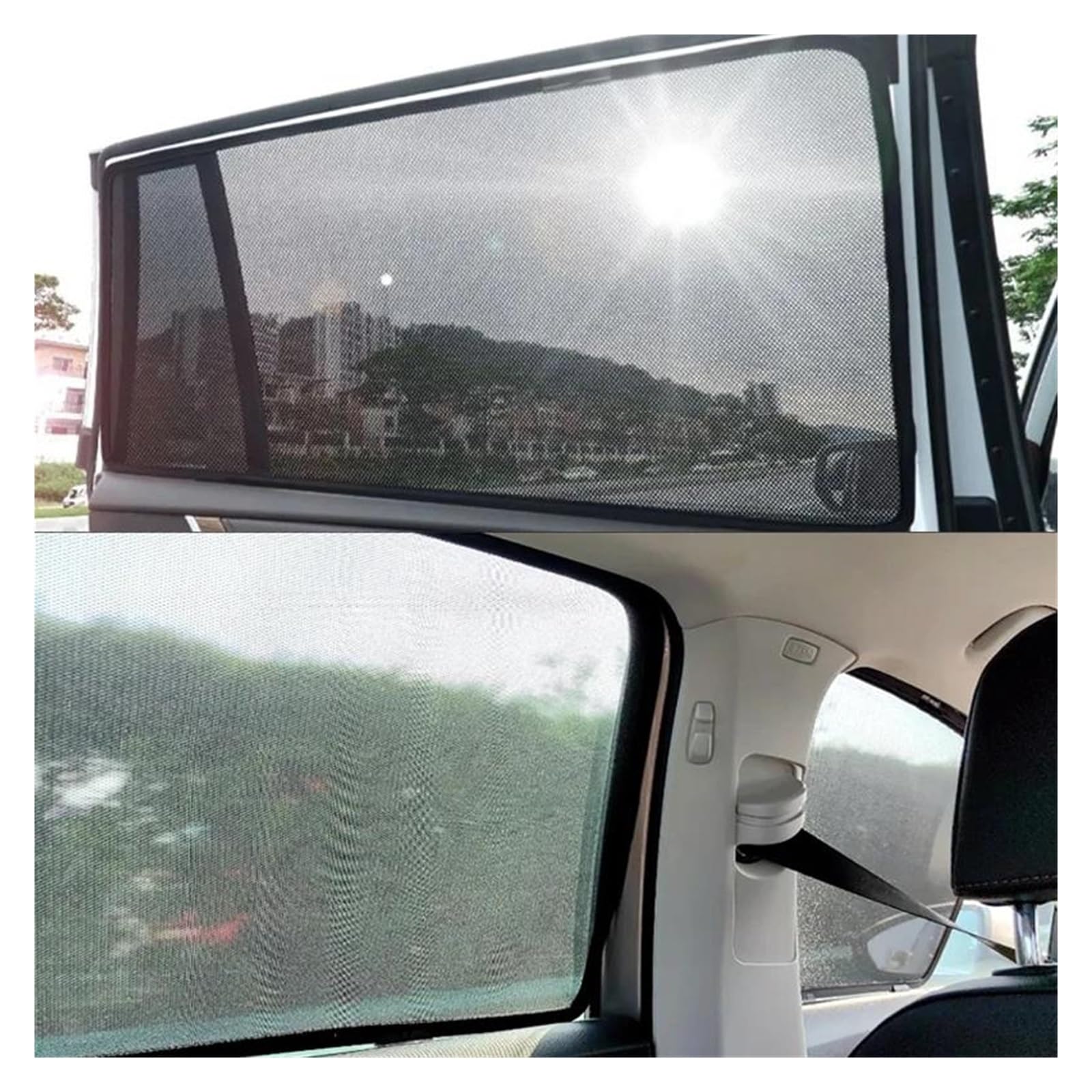 Sonnenschutz Auto Auto Mesh Sonnenschutz Für MG 4 MG4 EH32 EV MK1 2022 2023 2024 Für Mulan Schattierung Fenster Vorhang Sonnenblende mesh Sonnenblende Vorne(4pcs Front Rear)