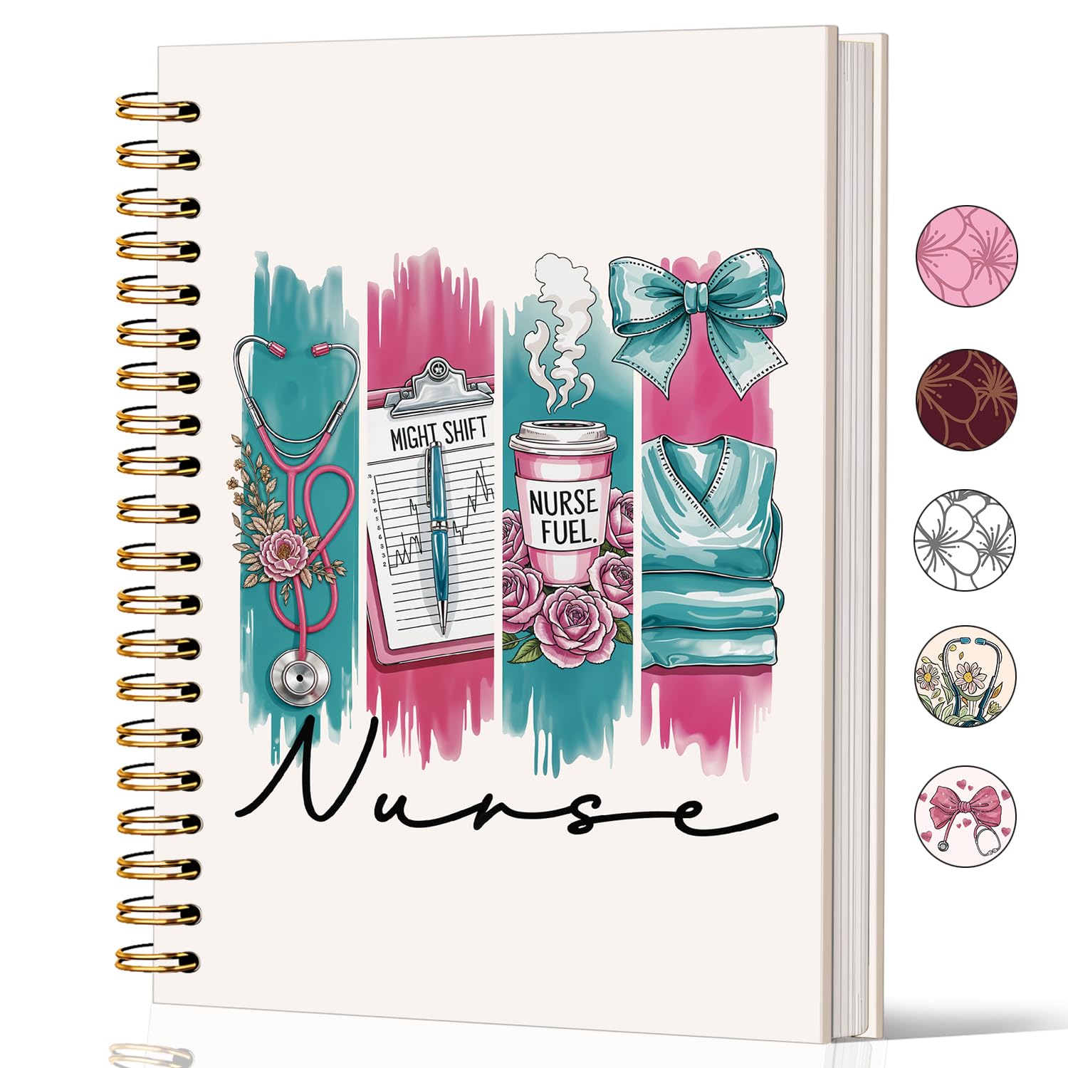 Lacama Nurse Gifts for Women, Nurse Notebook Journal, Nursing Student Graduation Gifts, Nurse Appreciation Gifts, Nurses Week Gifts, Stethoscope Bow