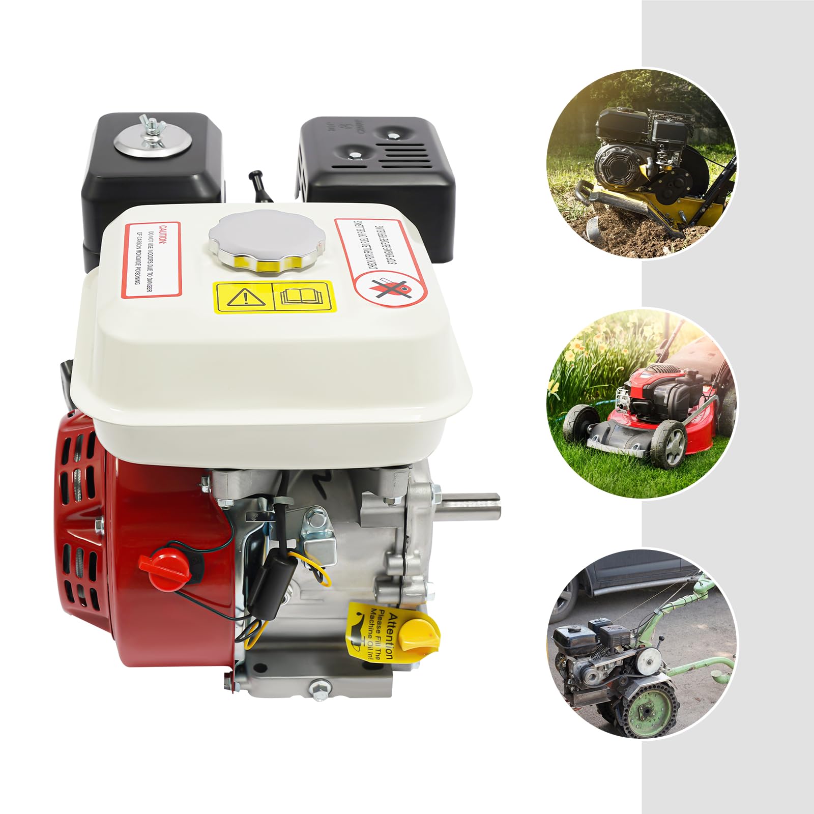 Potente motor de 4 tiempos con 7,5 CV, robusto motor de gasolina como motor multiuso y kart para diversos dispositivos
