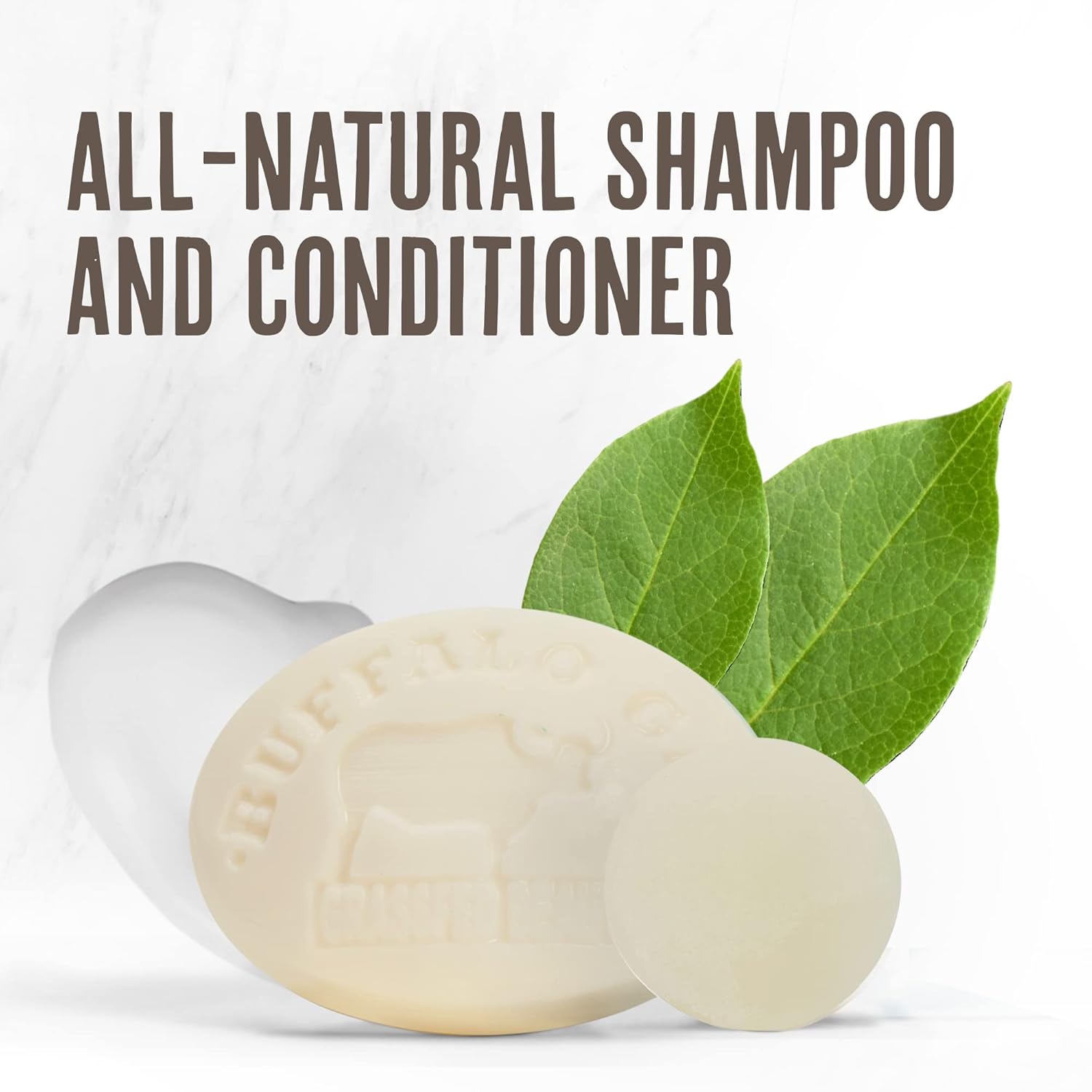 Grassfed Beauty - MSM Shampoo Bar + Hyaluronic Hair Conditioner Bar, Solid Bar Shampoo and Conditioner for Hair Growth, Non-Soap, For All Hair Types, Unscented, Set of 2 - Image 3