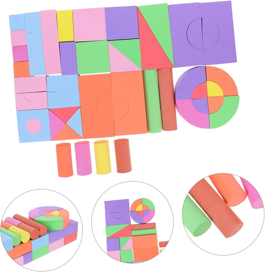 Amazon | STOBOK 100個 スポンジ ソフト 組み立て ブロック