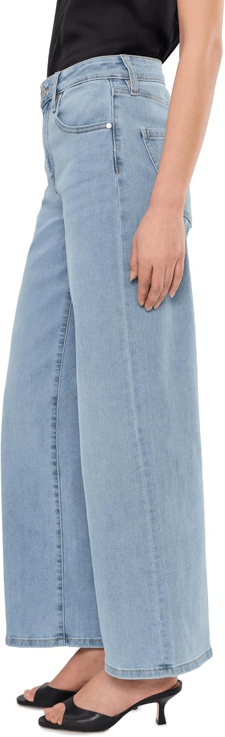 Liverpool Womens Stride Mid-Rise Wide Leg Jeans - Image 3