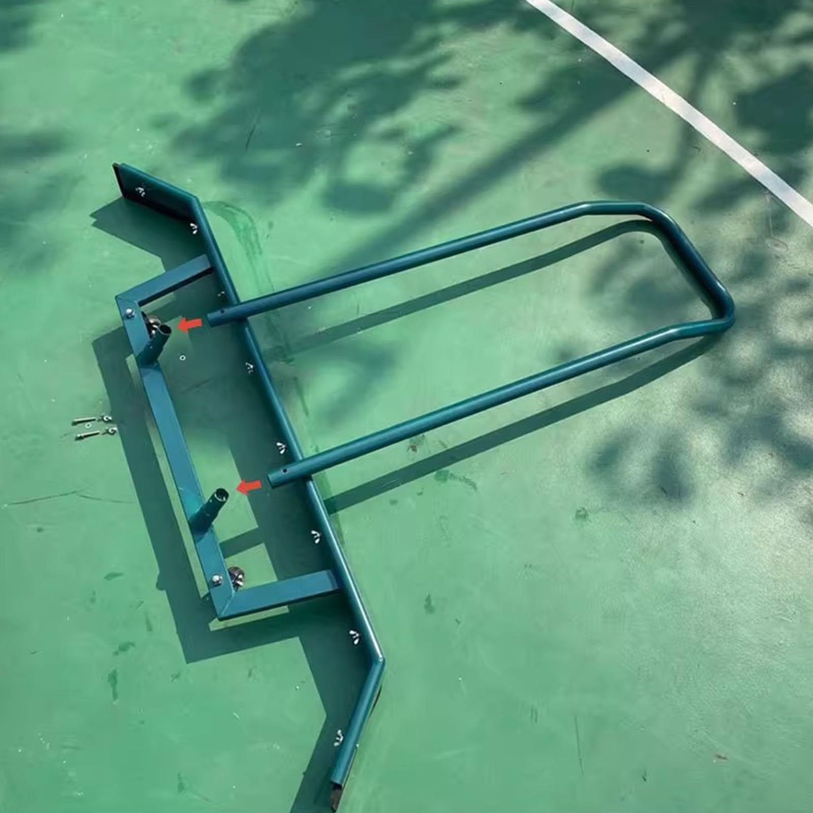 Empujador de Agua para Estadio de Aluminio – Escobilla Portátil para Canchas de Tenis con Poleas para Uso en Interiores/Exteriores