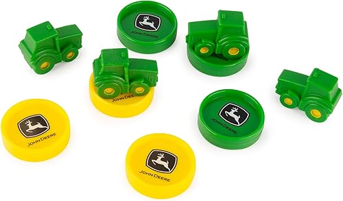 Miniatura 3 de TOMY John Deere - Juego de mesa de damas, incluye tablero plegable temático, damas y reyes tractores coleccionables, juguetes coleccionables de