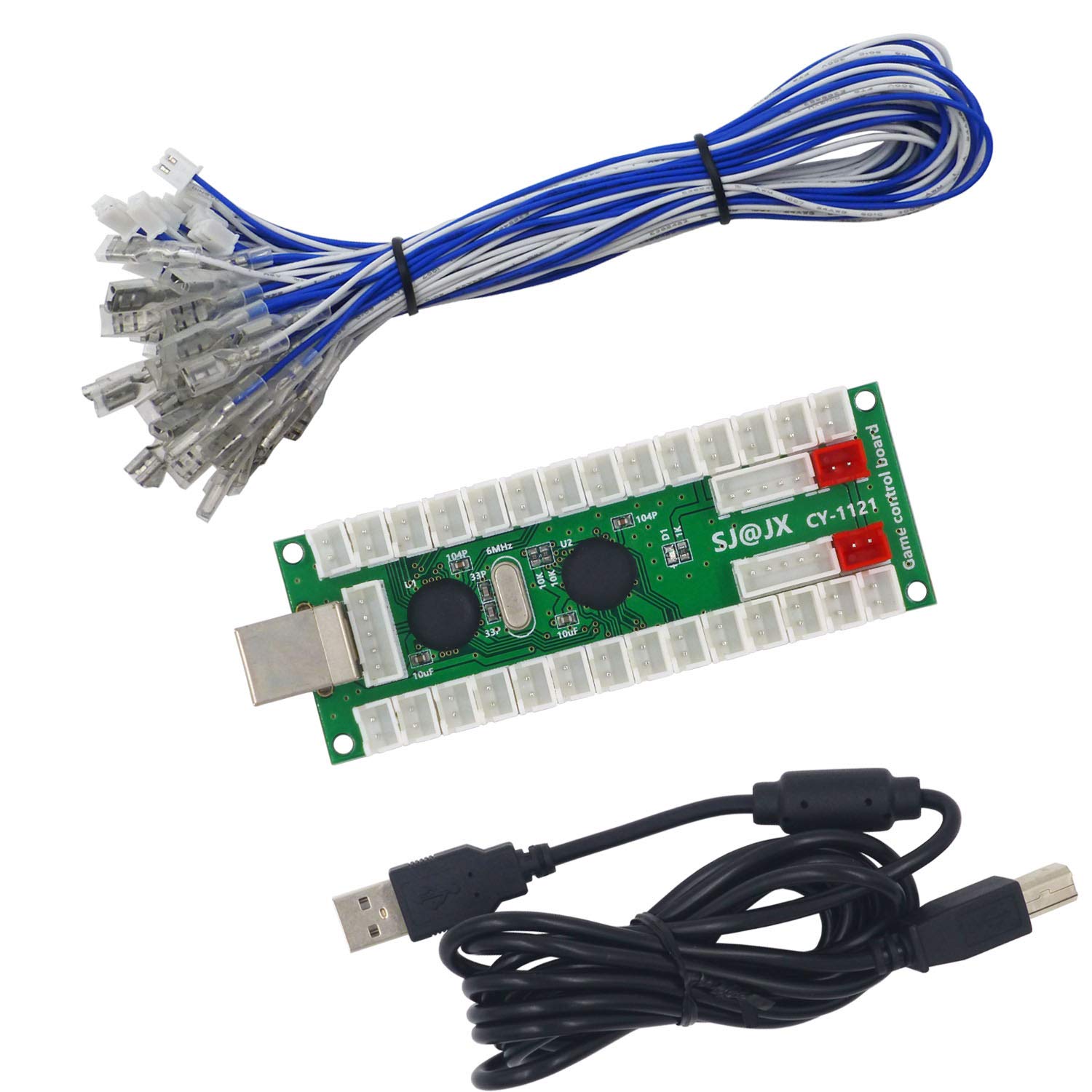 Contrôleur Arcade USB 2 Joueurs SJ@JX Zero Delay MAME Retropie PC