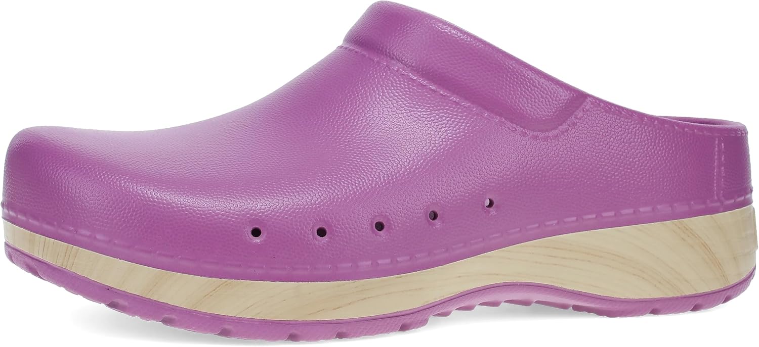 Dansko Kane Slip-On Mule Clog for Women - Lightweight Cushioned Comfort and Removable EVA Footbed with Arch Support - Easy Clean Uppers