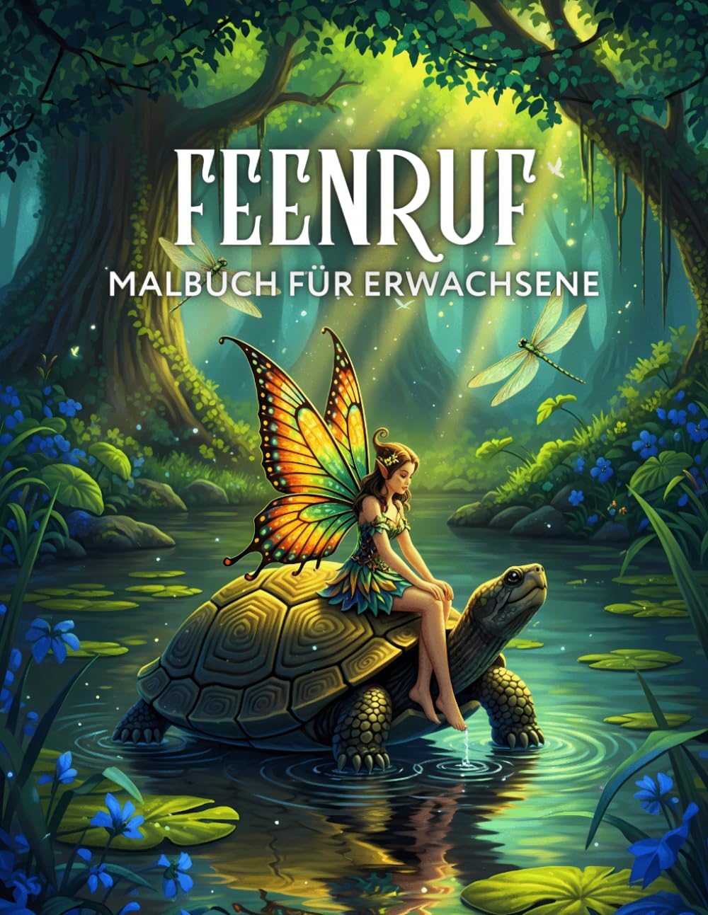 Feenruf Malbuch für Erwachsene: Magische Feen in verträumten, fantasievollen Welten