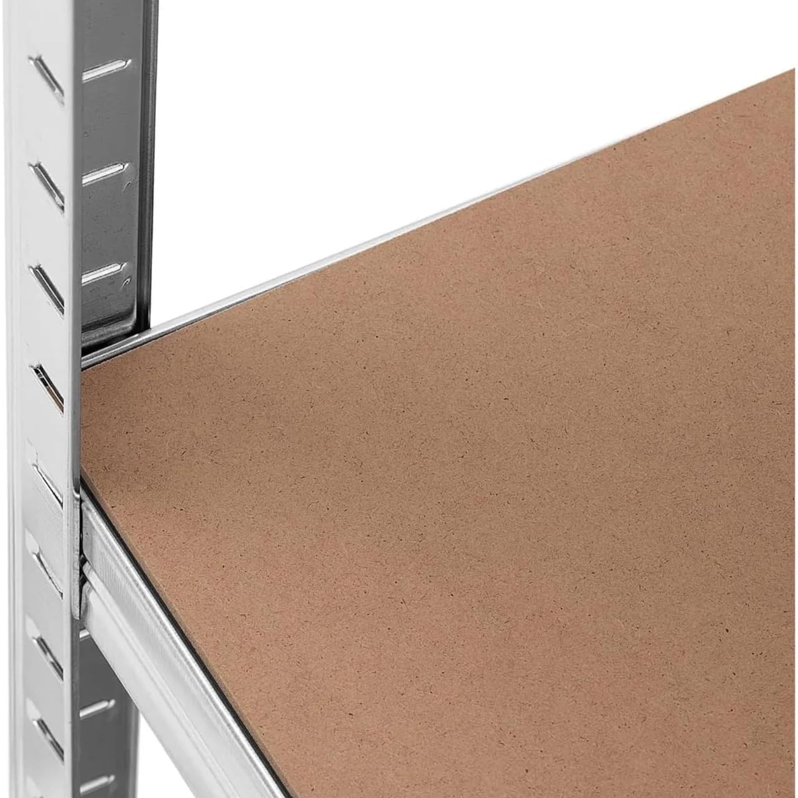 Scaffale in Mdf Struttura in Acciaio Zincato 90x40x180H cm 5 Ripiani ad Altezza Regolabile Adatto per Carichi Pesanti Modulare Magazzino Capannone Garage Portata Max 875 Kg