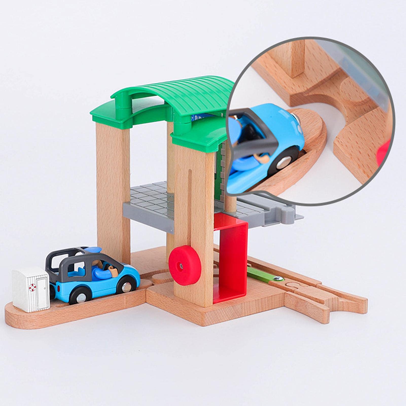 木製線路 A rail that connects the Plarail and wooden rails? I found
