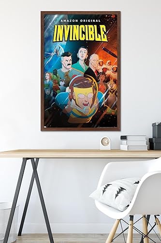 Miniatura 6 de Trends International Invincible - Póster de pared de una hoja, 22.375 x 34 pulgadas, versión enmarcada de caoba