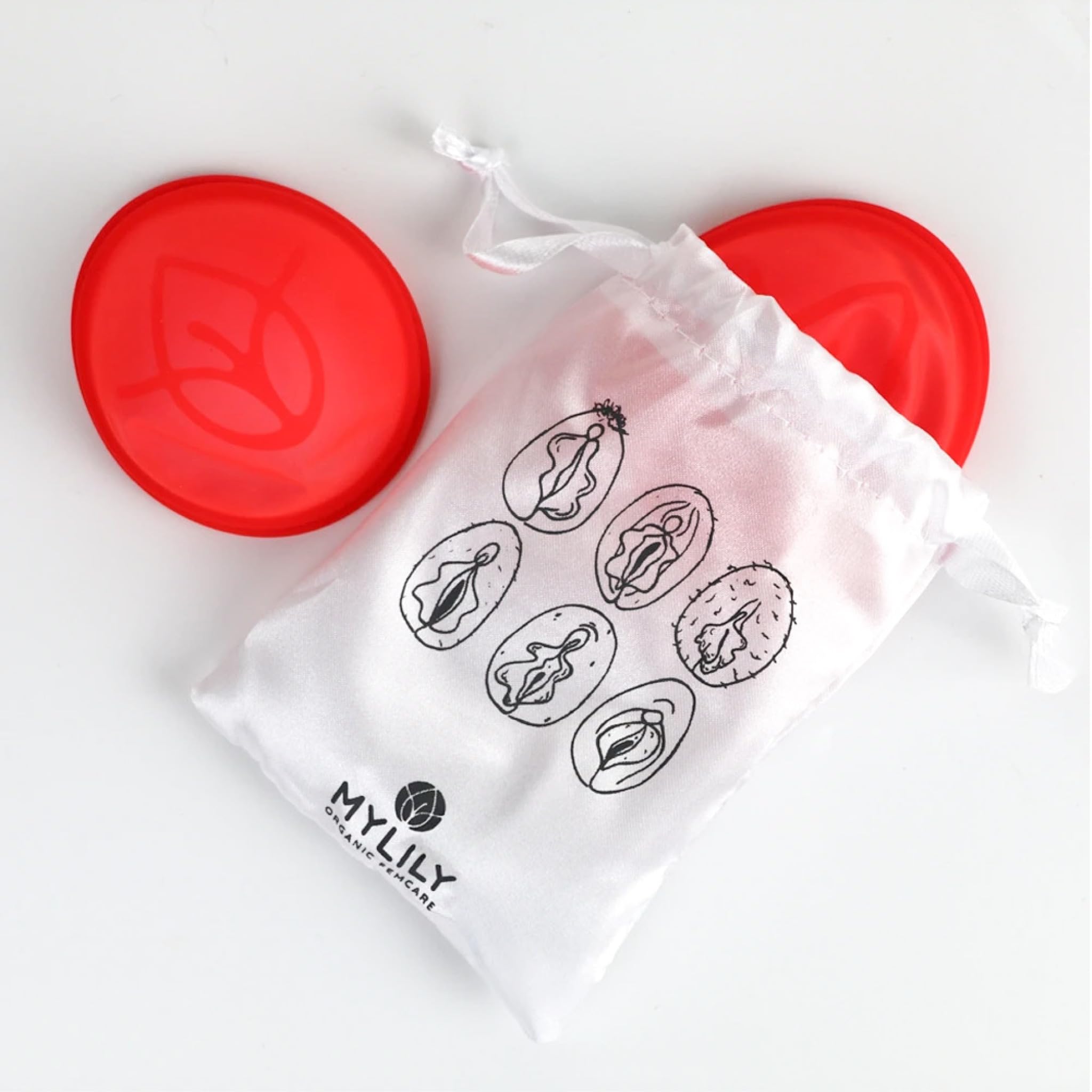 Disco mestruale MYLILY® | 100% silicone di grado medico I Periodo | Disco mestruale I Sostenibile e a basso costo I Disco mestruale | riutilizzabile I S + L