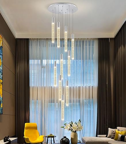 Miniatura 7 de Lámparas LED para sala de estar, lámparas colgantes de techo modernas, lámparas de escalera para entrada, vestíbulo, iluminación dimmale